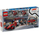 Конструктор LEGO City Піт-стоп і піт-екіпаж F1 з болідом Ferrari