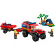 Конструктор LEGO City Пожежний позашляховик з рятувальним човном, 60412