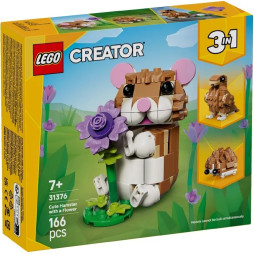 Конструктор LEGO Creator Чарівний хом'як з квіткою, 31376