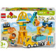 Конструктор LEGO DUPLO Town 3-в-1 Будівельний майданчик і техніка | KIOSK для МАМ
