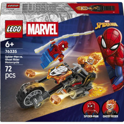 Конструктор LEGO Super Heroes Чоловік-павук vs. Примарний вершник на мотоциклі, 76335