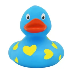Іграшка для ванної Блакитна у сердечках (1042) FunnyDucks