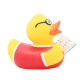 Іграшка для ванної Читач (1827) FunnyDucks