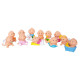 Іграшка для ванної Набір пупсів 12 штук (P7000) Funny Babies | Подарунки для немовлят