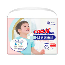 Трусики-підгузки Goo.N Plus для дітей (розмір 6(XXL), 13-25кг, 28шт)