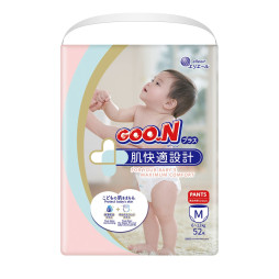 Трусики підгузки Goo.N Plus для дітей (розмір 3(M), 6-12 кг, 52 шт.), арт. 21001085