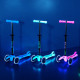 Самокат MICRO серії "Mini Deluxe Glow LED" – МОРОЗНИЙ РОЖЕВИЙ (до 50 kg, 3-х колісний, світло), MMD217