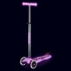 Самокат MICRO серії "Maxi Deluxe Glow LED" – СЯЙНИСТО-ПУРПУРОВИЙ (до 50 kg, 3-х колісний, світло), MMD367