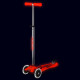 Самокат MICRO серії "Maxi Deluxe Glow LED" – ЧЕРВОНА АУРА (до 50 kg, 3-х колісний, світло), MMD368