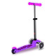 Самокат MICRO серії "Mini Deluxe Glow LED" – МОРОЗНИЙ РОЖЕВИЙ (до 50 kg, 3-х колісний, світло), MMD217