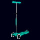 Самокат MICRO серії "Maxi Deluxe Glow LED" – ЖЕЛЕЙНИЙ ЗЕЛЕНИЙ (до 50 kg, 3-х колісний, світло), MMD365