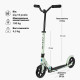 Самокат MICRO серії "Speed Deluxe" - КОЛІР ЗЕЛЕНОЇ ГЛИНИ (складаний, до 100 kg, двоколісний), SA0211