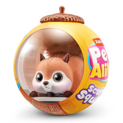 Інтерактивна іграшка PETS ALIVE S1 – БІЛОЧКА (коричневий), 9565E