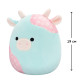 М'яка іграшка SQUISHMALLOWS - М'ЯТНА ПАСТЕЛЬНА КОРІВКА (19 cm), SQER01209