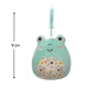 М'яка іграшка на кліпсі SQUISHMALLOWS - ЖАБКА ФРІД (9 cm), SQCP00179
