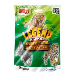 Стретч-іграшка у вигляді тварини серії "LEGEND OF ANIMALS МАКСІ" – ХИЖАКИ ДЖУНГЛІВ (у диспл.), 30/CN23