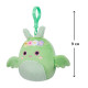 М'яка іграшка на кліпсі SQUISHMALLOWS – ДРАКОН ТОВ (9 cm), SQCP00217