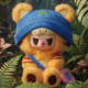 Колекційна м'яка іграшка з кільцем POP TOP Rebel Bear серії "Sweet Zoo" - ЗООМАЛЮКИ (у дисп., в ас.), CSRB010