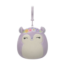 М'яка іграшка на кліпсі SQUISHMALLOWS - БІЛКА СІДНІ (9 cm), SQCP00180