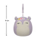 М'яка іграшка на кліпсі SQUISHMALLOWS - БІЛКА СІДНІ (9 cm), SQCP00180
