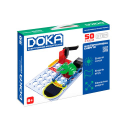 Конструктор електронний DOKA "АЛЬТЕРНАТИВНА ЕНЕРГІЯ" (50 схем), арт. D70711