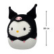 М'яка іграшка SQUISHMALLOWS серії "Хелоу Кітті" - ХЕЛОУ КІТТІ В ОБРАЗІ КУРОМІ (20 cm), SQSN00388