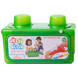 Сенсорний конструктор JELLY BLOX - В КЕЙСІ 2 В 1: БУДУЙ-СКЛАДАЙ, 931693