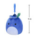 М'яка іграшка на кліпсі SQUISHMALLOWS – ЧОРНИЦЯ БЛУБІ (9 cm), SQCP00147
