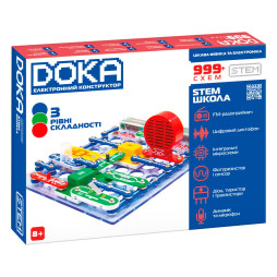 Конструктор електронний DOKA ШКОЛА "999+ СХЕМ", арт., D70708