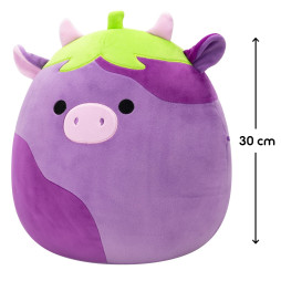 М'яка іграшка SQUISHMALLOWS – КОРІВКА-БАКЛАЖАН ФРЕДЕРІК (30 см), SQCR07969