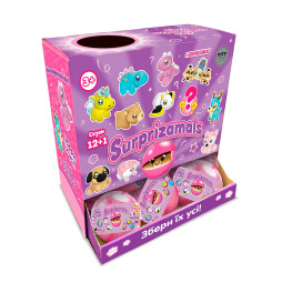 М'яка іграшка-сюрприз у кулі SURPRIZAMALS S12+1 (11 видів в асорт.), SU03254