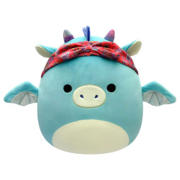 М'яка іграшка SQUISHMALLOWS – ДРАКОН У БАНДАНІ (19 cm), SQCR04125
