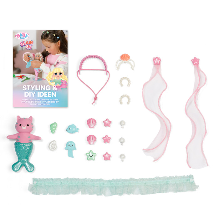 Лялька BABY BORN серії "Glam Up" – РУСАЛОНЬКА СПАРКЛ (28 см, з аксес.), 871737