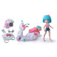 Ігровий набір 4SF MANGA DOLLS серії "Hello Kitty" – КРАСУНЯ ПІНК НА СКУТЕРІ (з аксес.), HKTF3000