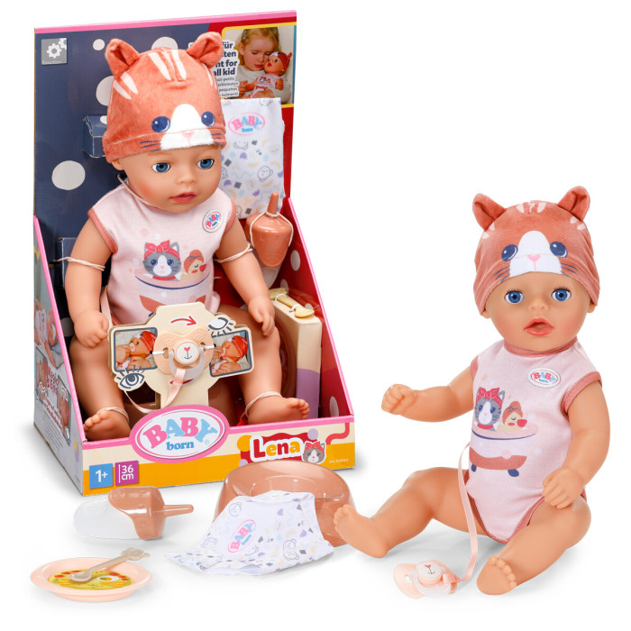 Лялька BABY BORN – ЛЕНА У КОСТЮМІ КОТИКА (36 см, з аксес.), 839560
