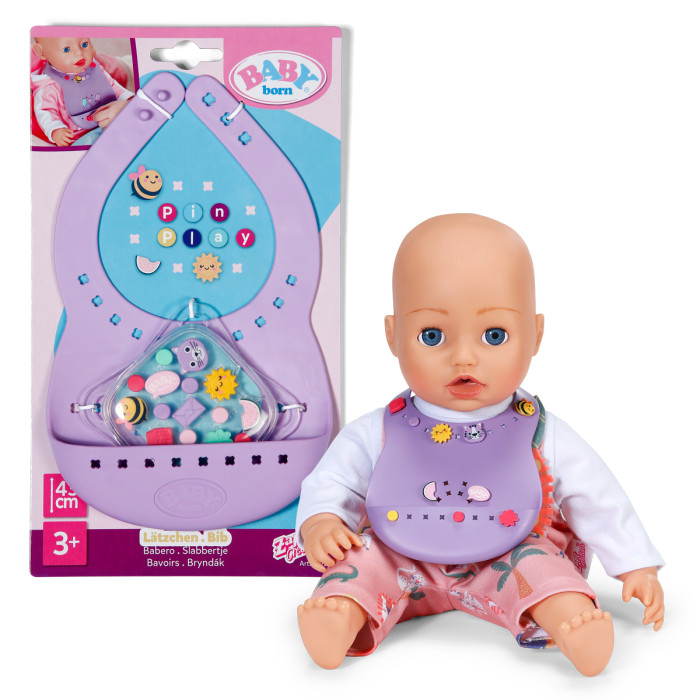 Нагрудник для ляльки BABY BORN серії "Pinplay" – СТИЛЬНЕ ГОДУВАННЯ, 837221 - купити у Києві | KIOSK для MAM