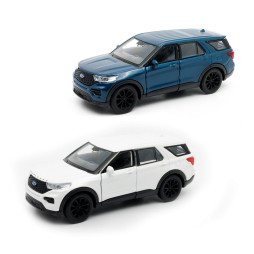 Автомодель - FORD EXPLORER 2023 (перламутрово-білий, блакитний металік), арт. 250392W