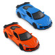 Автомодель - CHEVROLET CORVETTE Z06 2023 (помаранчевий, світло-блакитний), арт. 250383W