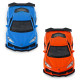 Автомодель - CHEVROLET CORVETTE Z06 2023 (помаранчевий, світло-блакитний), арт. 250383W