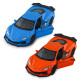 Автомодель - CHEVROLET CORVETTE Z06 2023 (помаранчевий, світло-блакитний), арт. 250383W