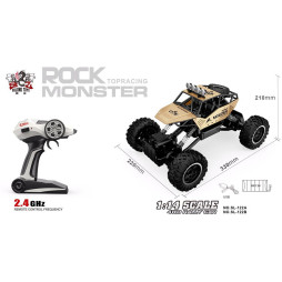 Автомобіль OFF-ROAD CRAWLER з р/к - FORCE (золотий, акум. 7.2V, метал. корпус, 1:14), арт. SL-122RHG