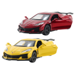 Автомодель – CHEVROLET CORVETTE C8 Z06 2024 (жовтий, червоний), 250310
