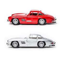 Автомодель - MERCEDES-BENZ 300 SL (1954) (асорті червоний, сріблястий, 1:24), арт. 18-22023