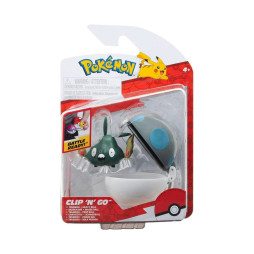 Ігровий набір POKEMON W15 - ТРАББІШ В ПОКЕБОЛІ (ігрова фігурка, покебол), PKW3140