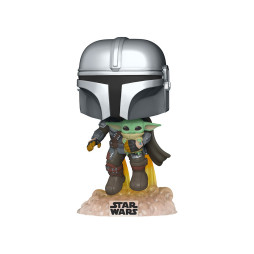 Ігрова фігурка FUNKO POP! серії "Мандалорець" - МАНДАЛОРЕЦЬ, ЩО ЛЕТИТЬ З МАЛЮКОМ, 50959