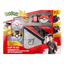 Ігровий набір POKEMON W5 - СПОРЯДЖЕННЯ ТРЕНЕРА ІВІ (2 покеболи, пояс, фігурка, сумка для м'ячів), PKW3650