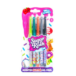 Набір ароматних гелевих ручок серії "Sugar Rush" - ЯСКРАВИЙ БЛИСК (5 шт.), 41343