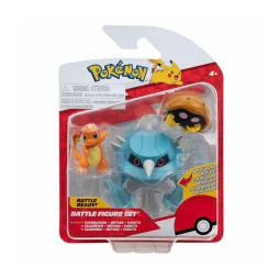 Набір ігрових фігурок POKEMON W17 - КАБУТО, ЧАРМАНДЕР, МЕТАНГ (на підставці), PKW3052