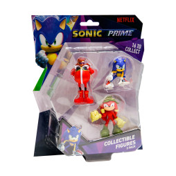 Набір ігрових фігурок SONIC PRIME – СОНІК, НАКЛЗ, ДОКТОР ЕҐМАН (3 фiгурки, 6,5 cm), SON2020D