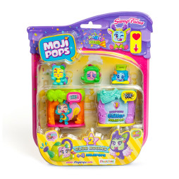 Ігровий набір MOJI POPS серії "Party" – ІГРОВІ КІМНАТКИ (4 фігурки, аксесуари)